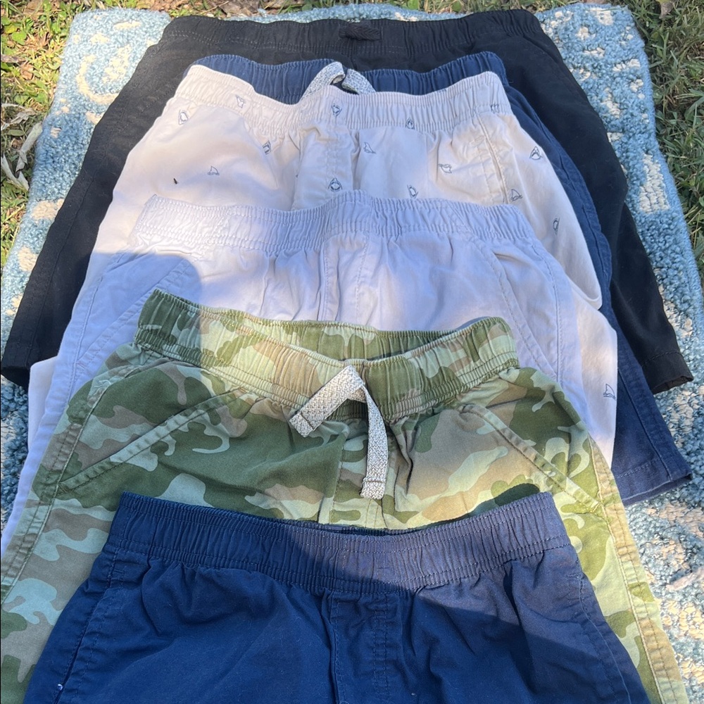 Wonder Nation Kids Shorts Set - Camouflage, Navy, and Beige